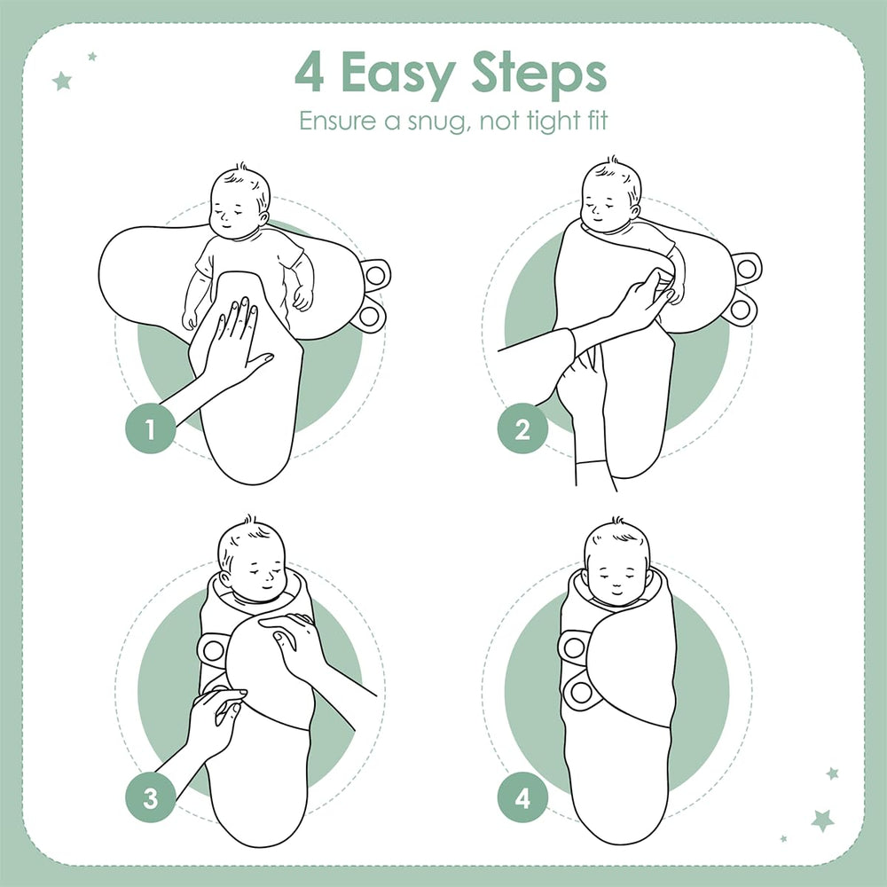 SandJEST baby swaddle arrow pattern provides cozy 0-3 month snug wrap.