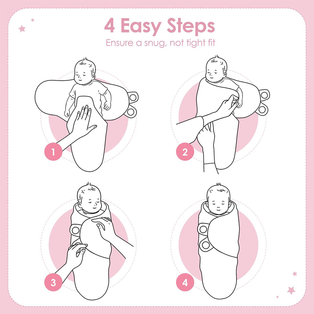 SANDJEST cotton swaddle blanket cherry soft cotton fabric gentle on skin