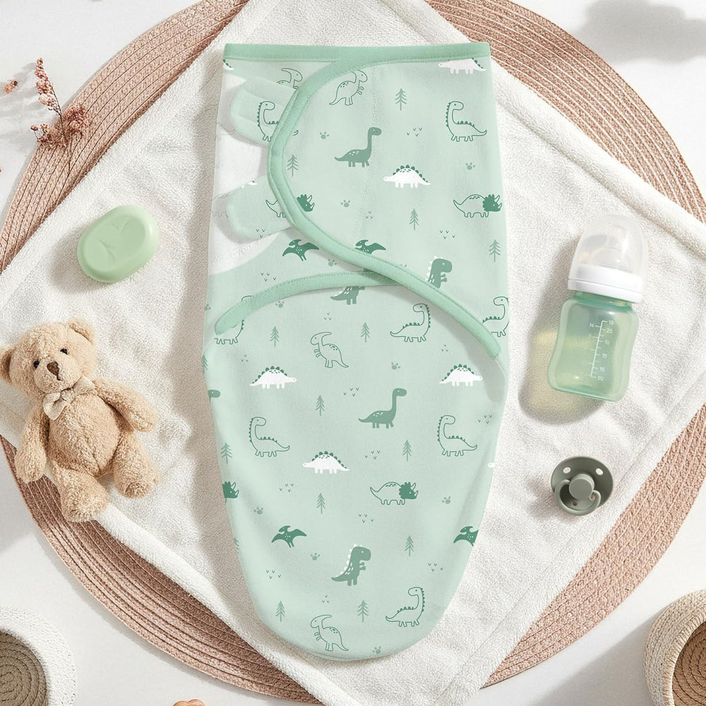 SANDJEST baby-swaddle folded-compact shows easy storage and travel-friendly design.