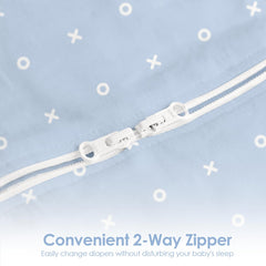 SANDJEST pack of 2 swaddles displays patterns for quick outfit options.