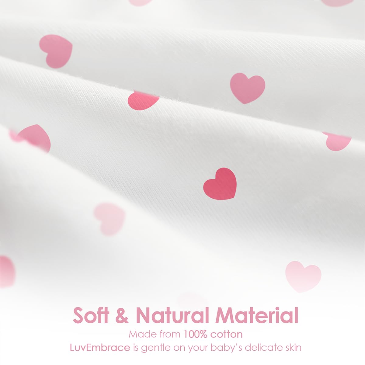 SANDJEST baby swaddle blanket soft cotton fabric enhances breathable comfort for everyday wear.
