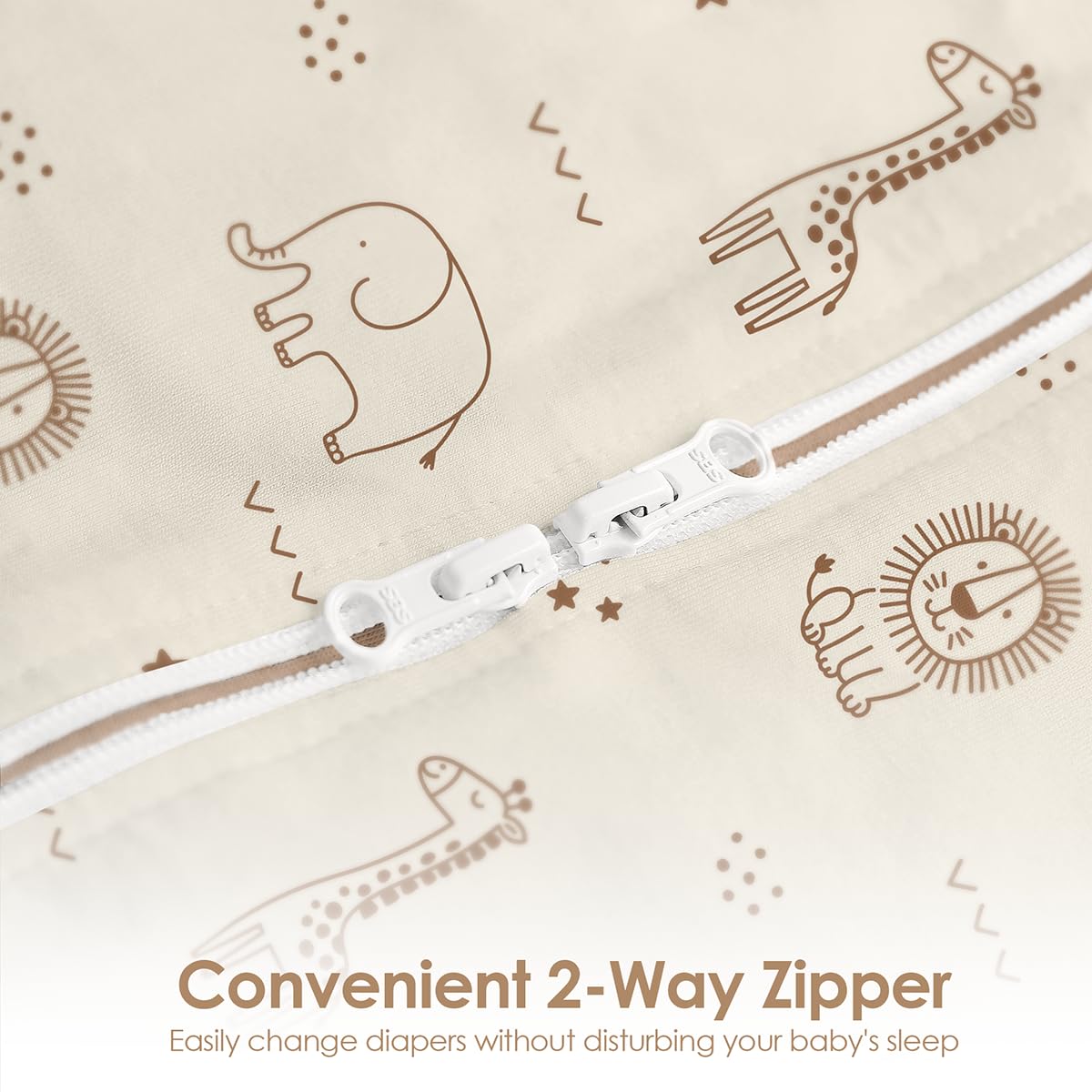 SANDJEST baby swaddle soft cotton emphasizes gentle skin contact.