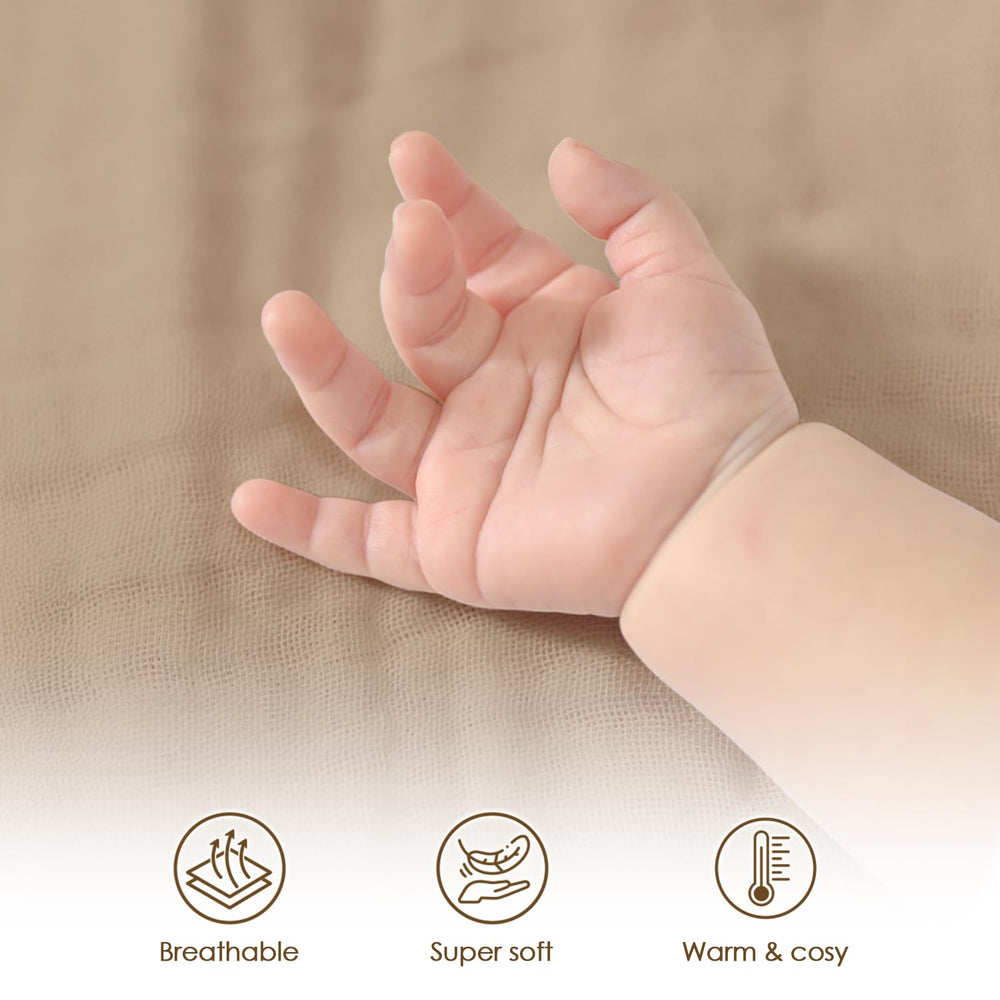 SANDJEST blanket swaddle-friendly design calms newborn moments.
