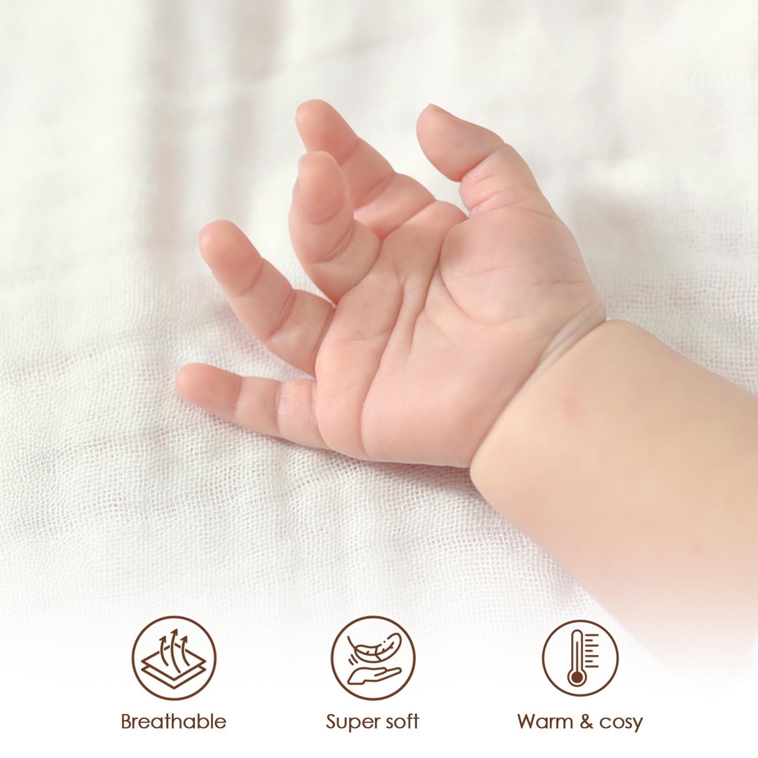 SANDJEST Butter swaddle setup for easy on-the-go soothing.