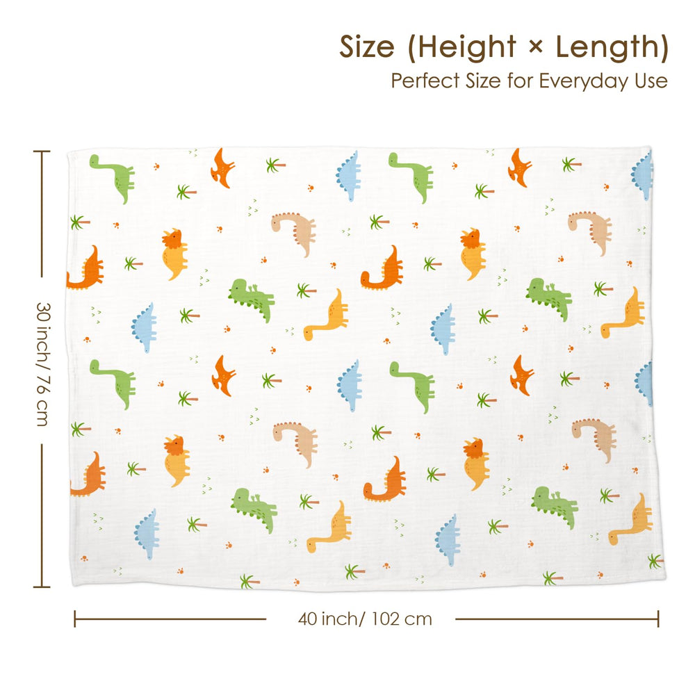 Sandjest Dinosaur Blanket dotted back adds warmth for cuddling and play