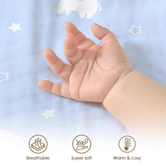 SANDJEST elephant blanket enhances nursery ambiance with cheerful designs.