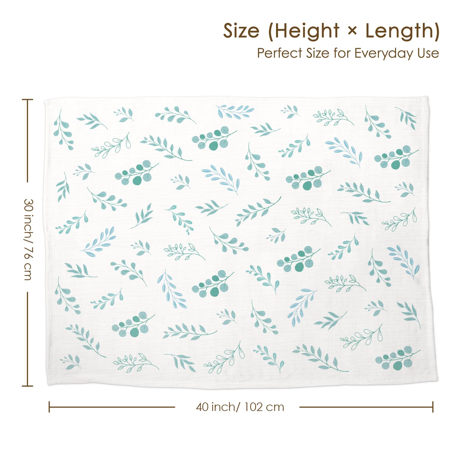 SANDJEST Leaf 30x40 crib-size blanket ideal for naps and rides