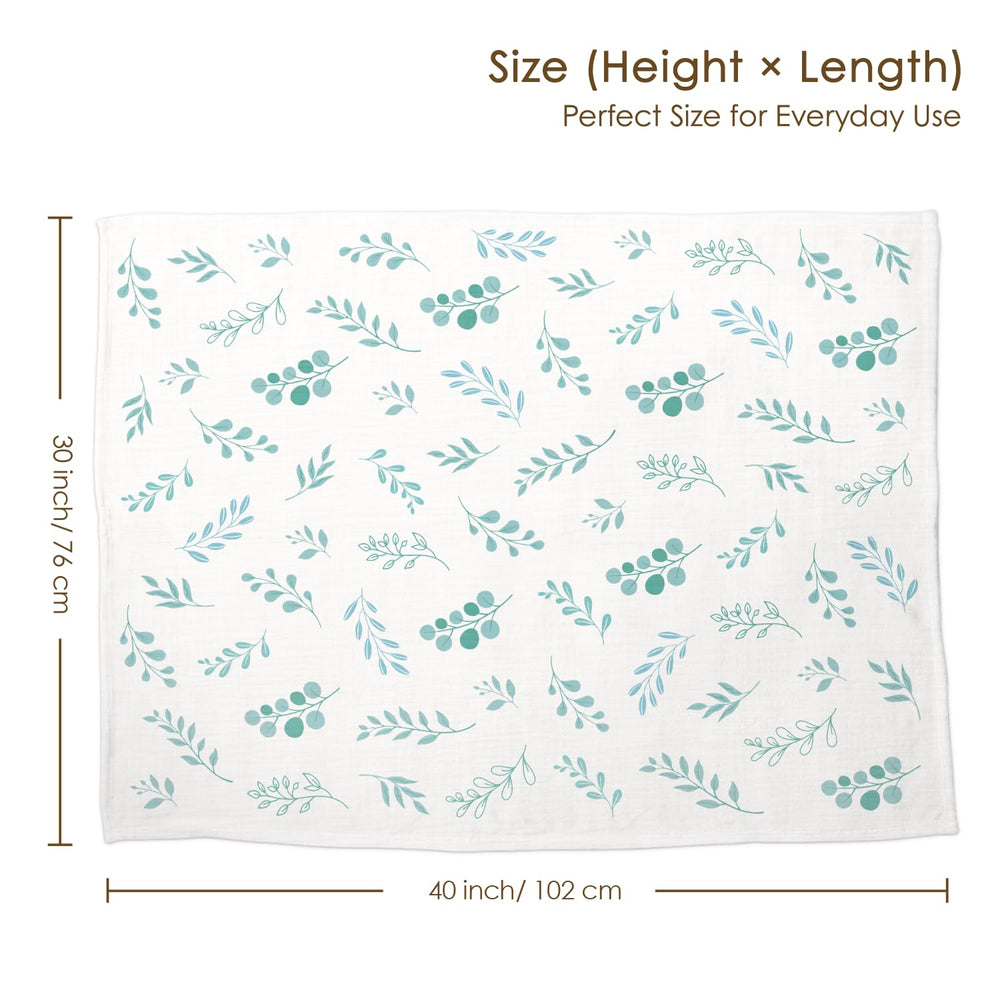 SANDJEST Leaf 30x40 crib-size blanket ideal for naps and rides