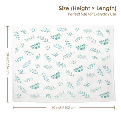 SANDJEST Leaf 30x40 crib-size blanket ideal for naps and rides