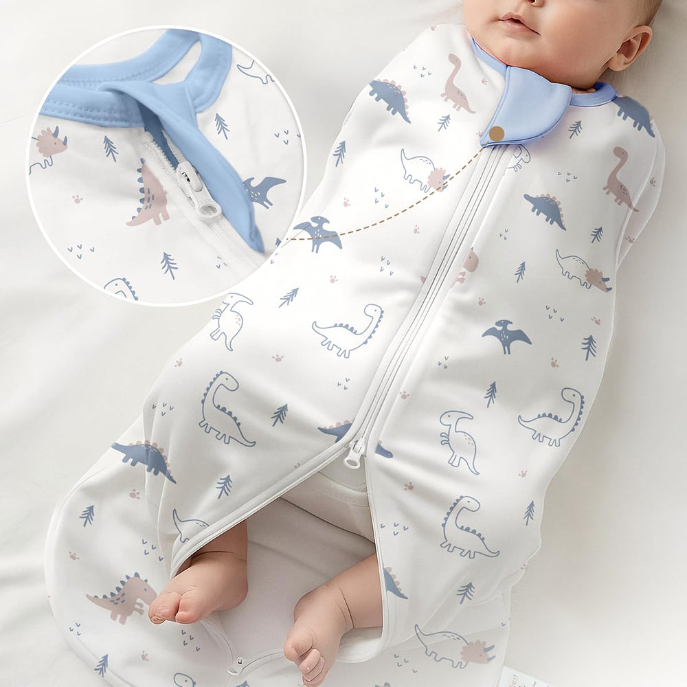 SANDJEST 20x8.75 inch swaddle dimensions shown for newborns