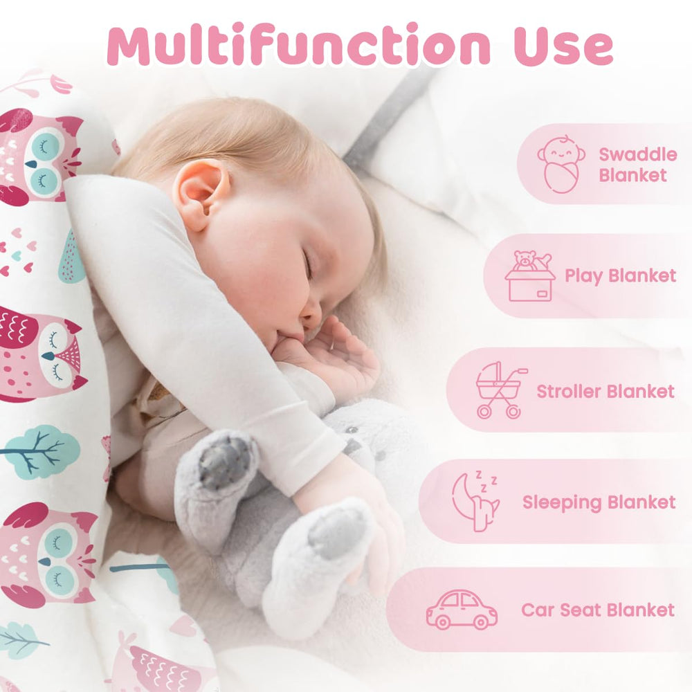 SANDJEST Owl Kid Blanket care instructions enable easy cleaning