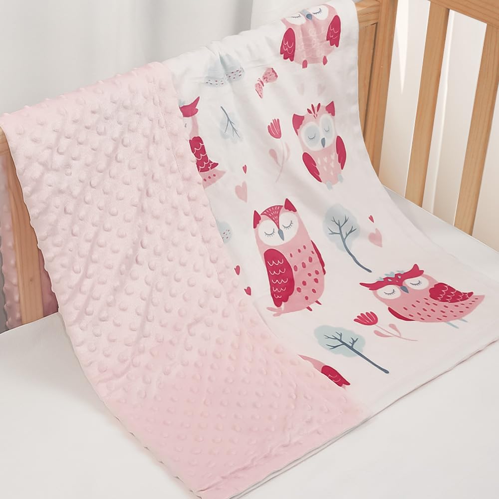 SANDJEST Owl Kid Blanket travel-friendly size for on the go