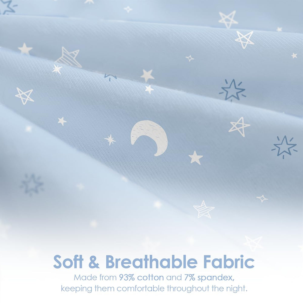 SANDJEST sleep sack cotton texture breathable fabric for skin comfort.