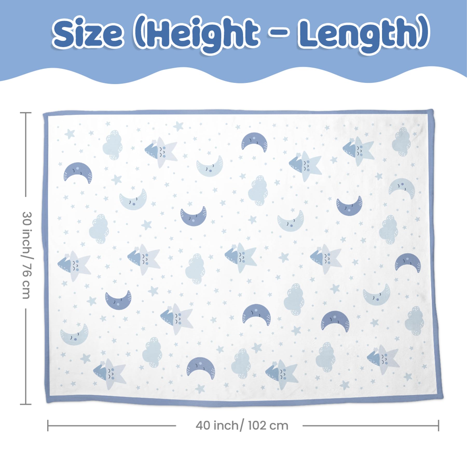 sandjest star baby blanket travel-compact folds easily for on-the-go comfort.