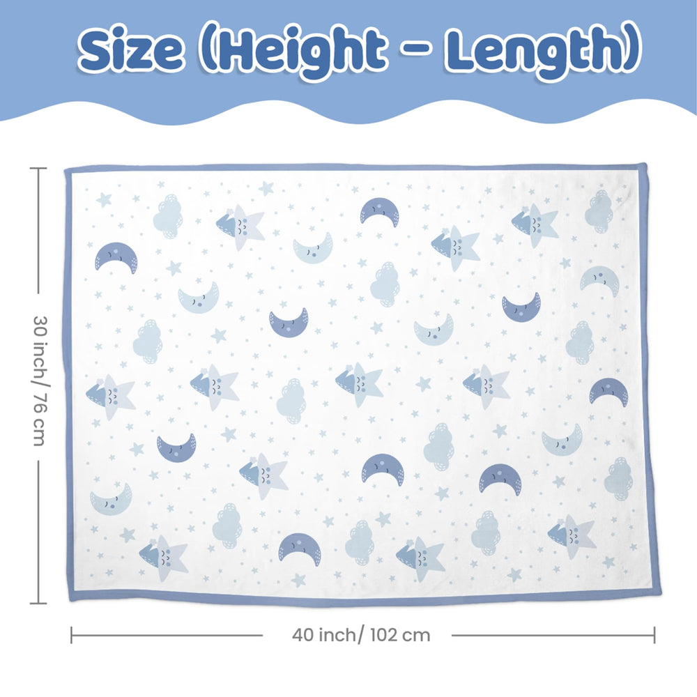 sandjest star baby blanket travel-compact folds easily for on-the-go comfort.