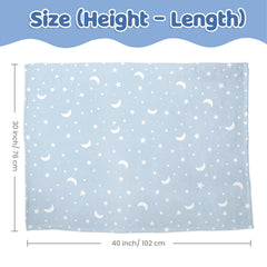 SANDJEST Star Baby Blanket travel-ready for car trips and outings with baby.