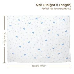 Sandjest Star Moon blanket on stroller for on-the-go comfort