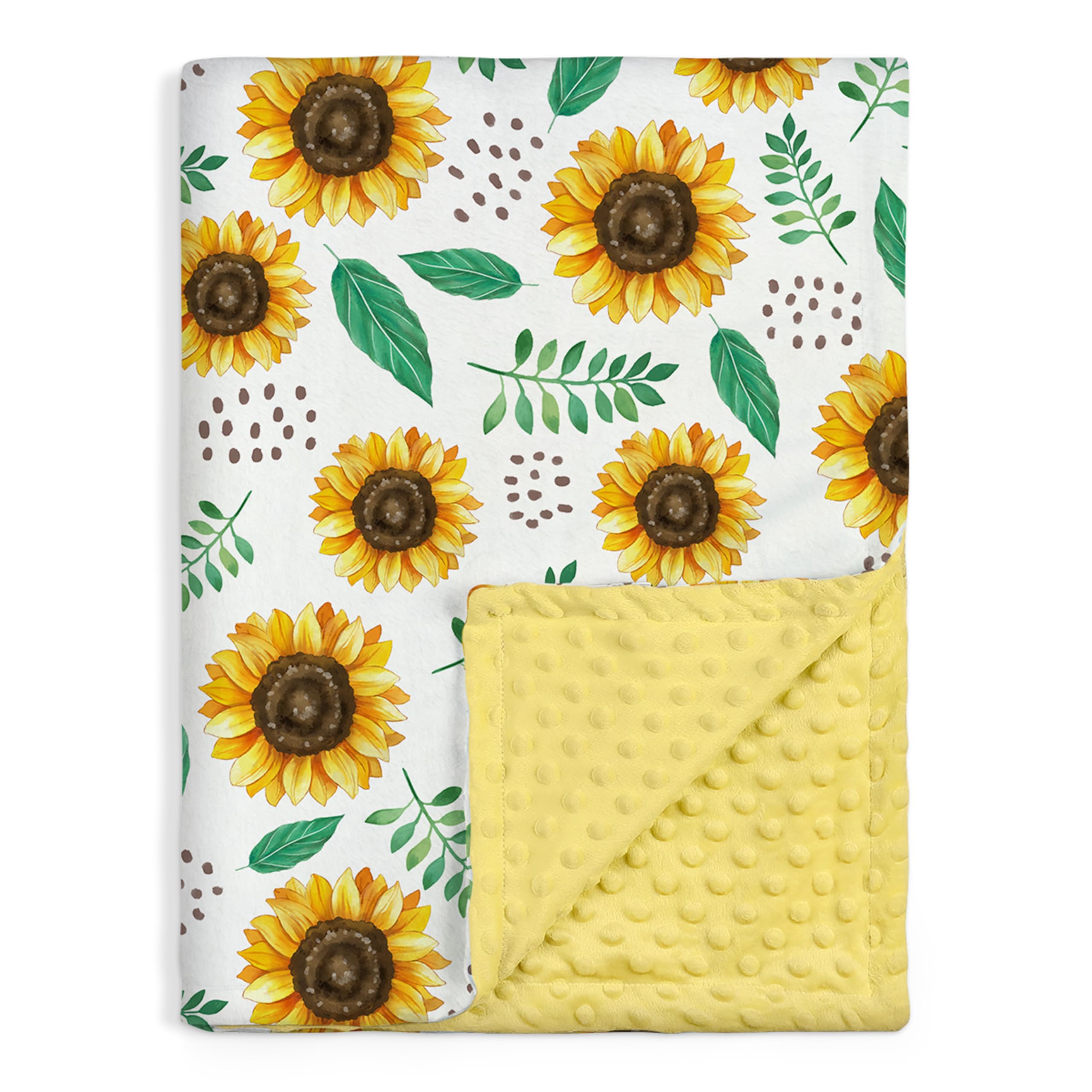 SANDJEST Sunflower-Blanket-30x40 for girls; cozy warmth and cheerful bedroom decor.