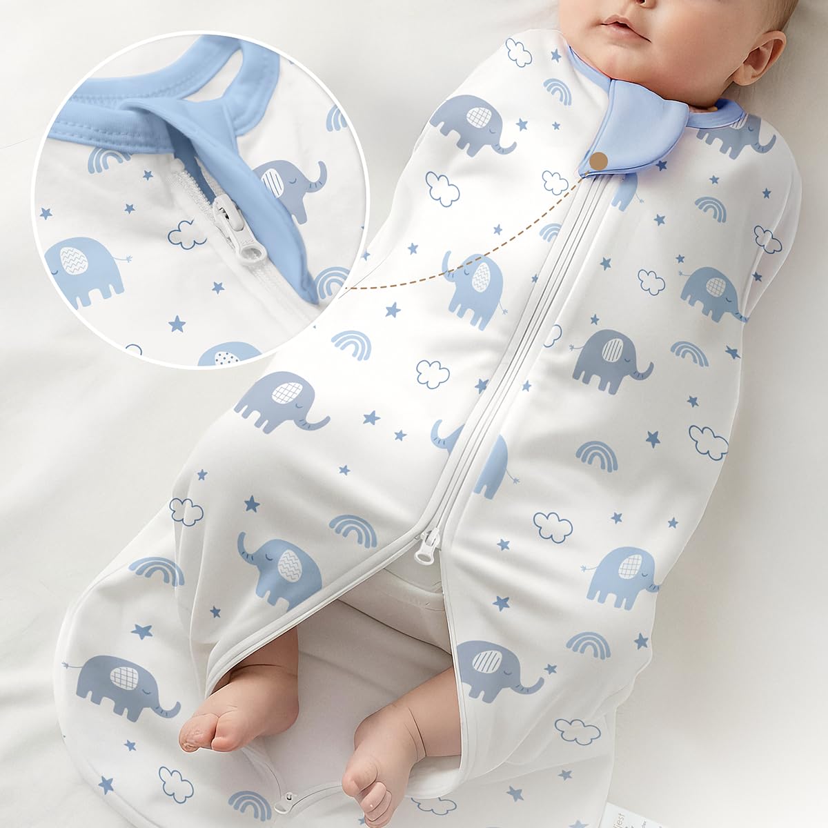 SANDJEST swaddle pack2 babies versatile wrap for boys and girls.