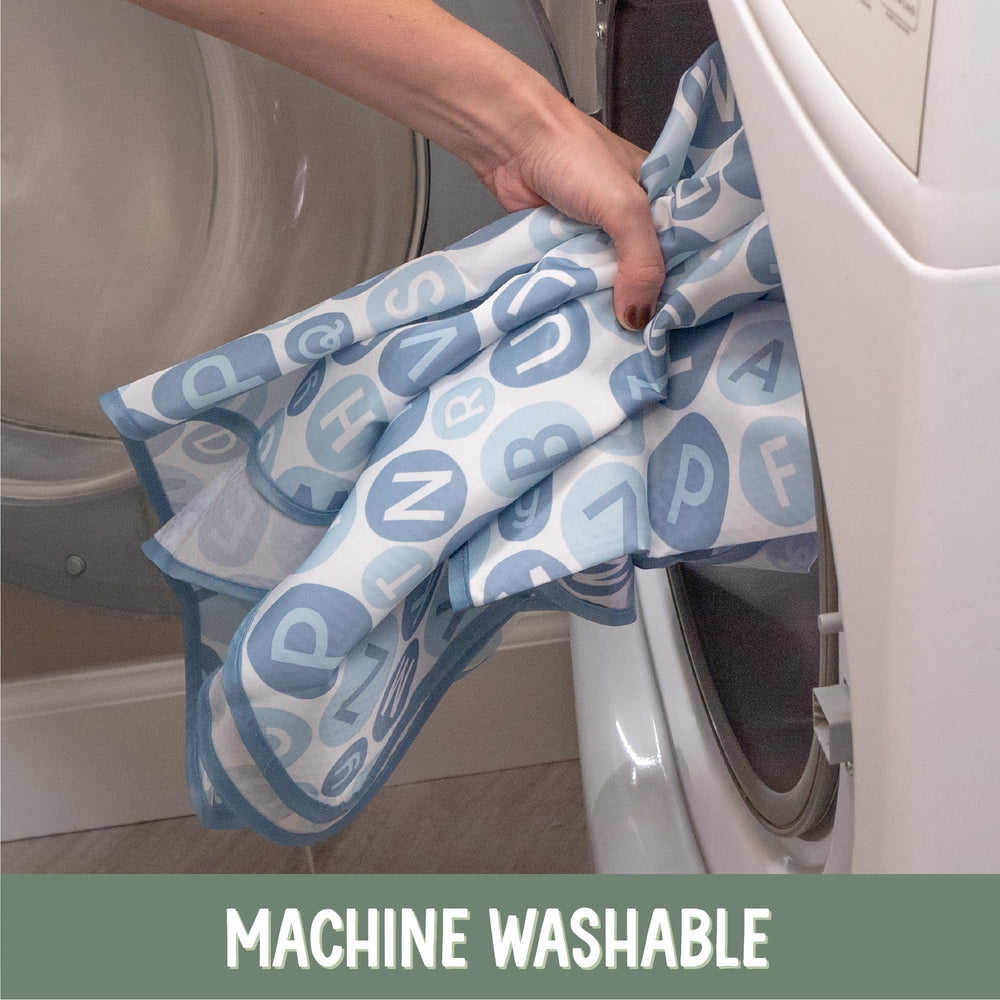 S&T INC Blue alphabet mat shown as a gift-ready baby shower essential.