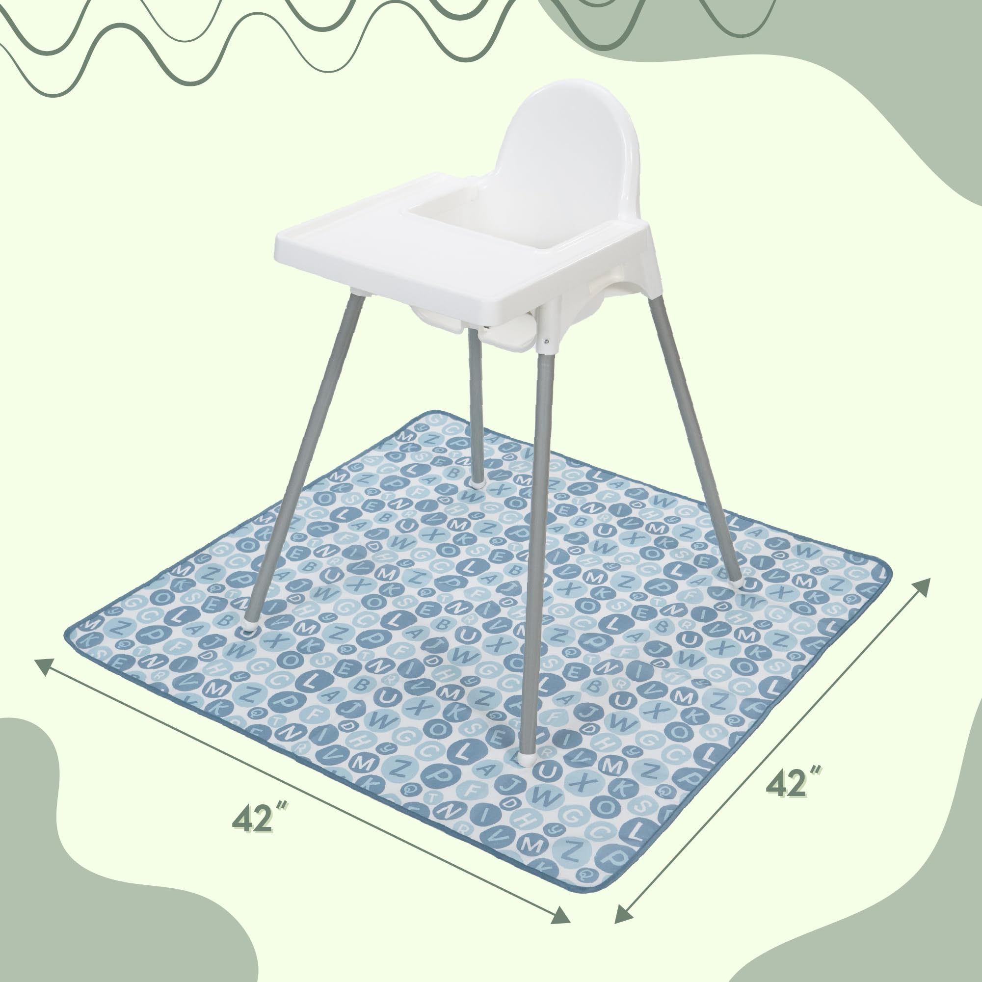 S&T INC Durable reusable baby mat, ready for diaper bag.