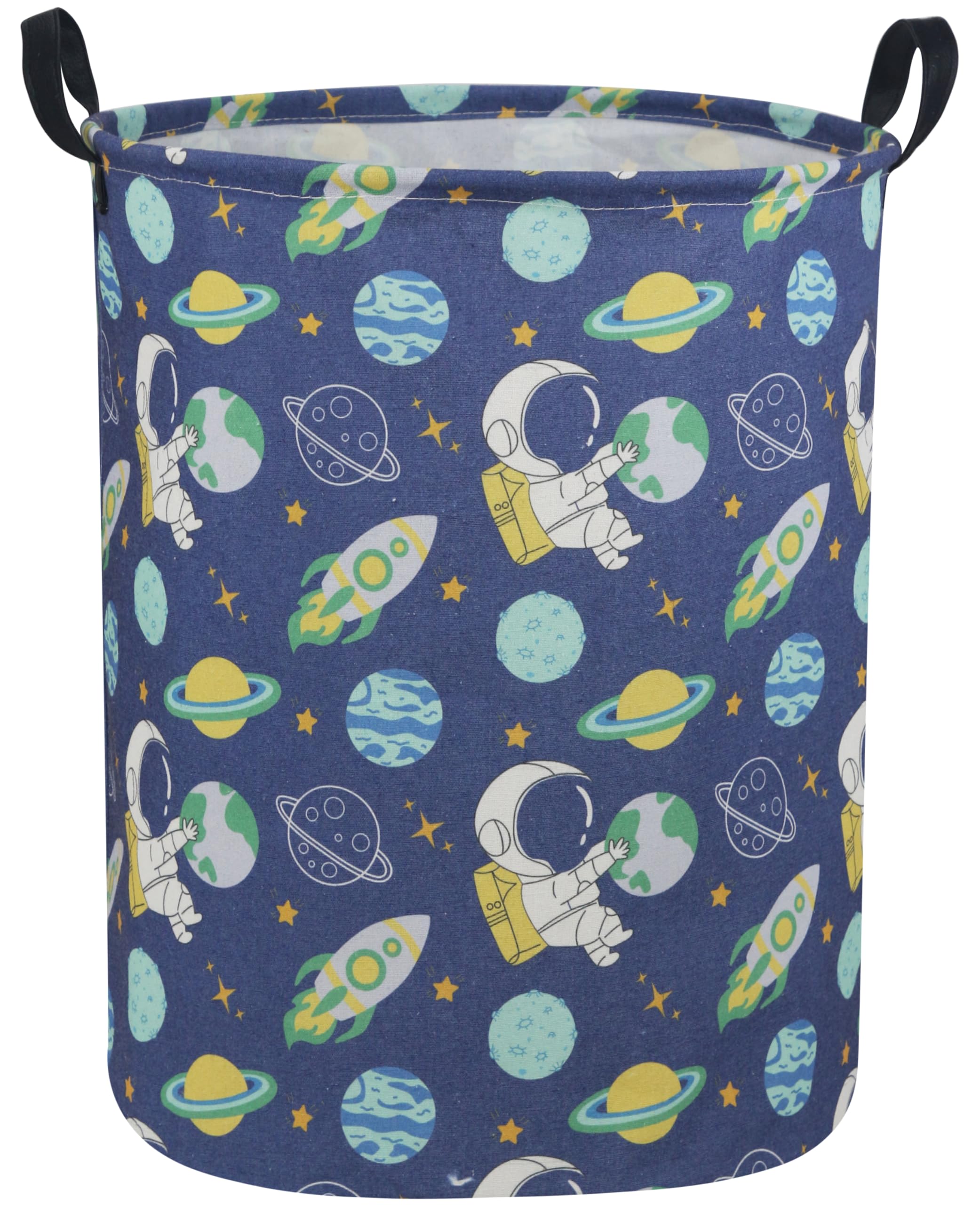 Sanjiaofen astronaut kids laundry hamper full view showing large capacity for family clothes