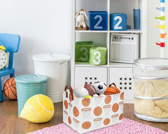 Sanjiaofen rectangle storage basket detailed canvas texture highlights lightweight, reusable design.