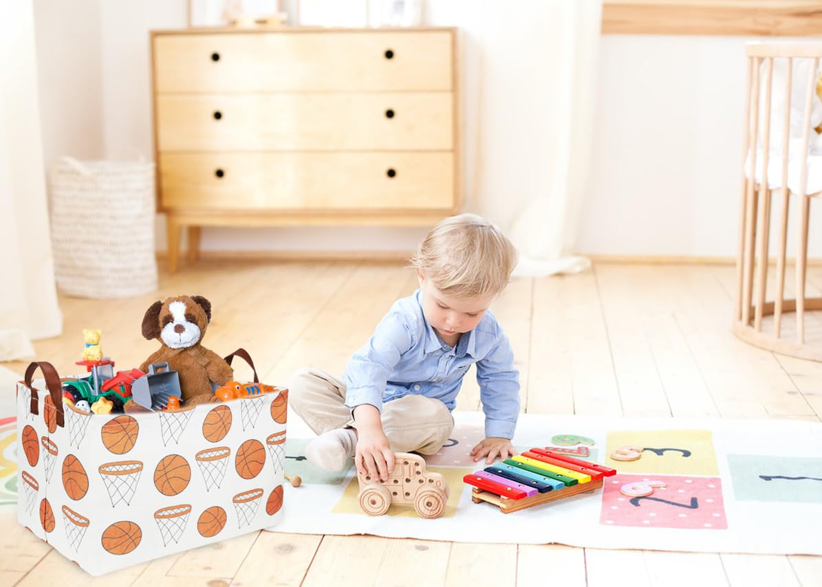 Sanjiaofen rectangle basket in a kids' room shows versatile organization.