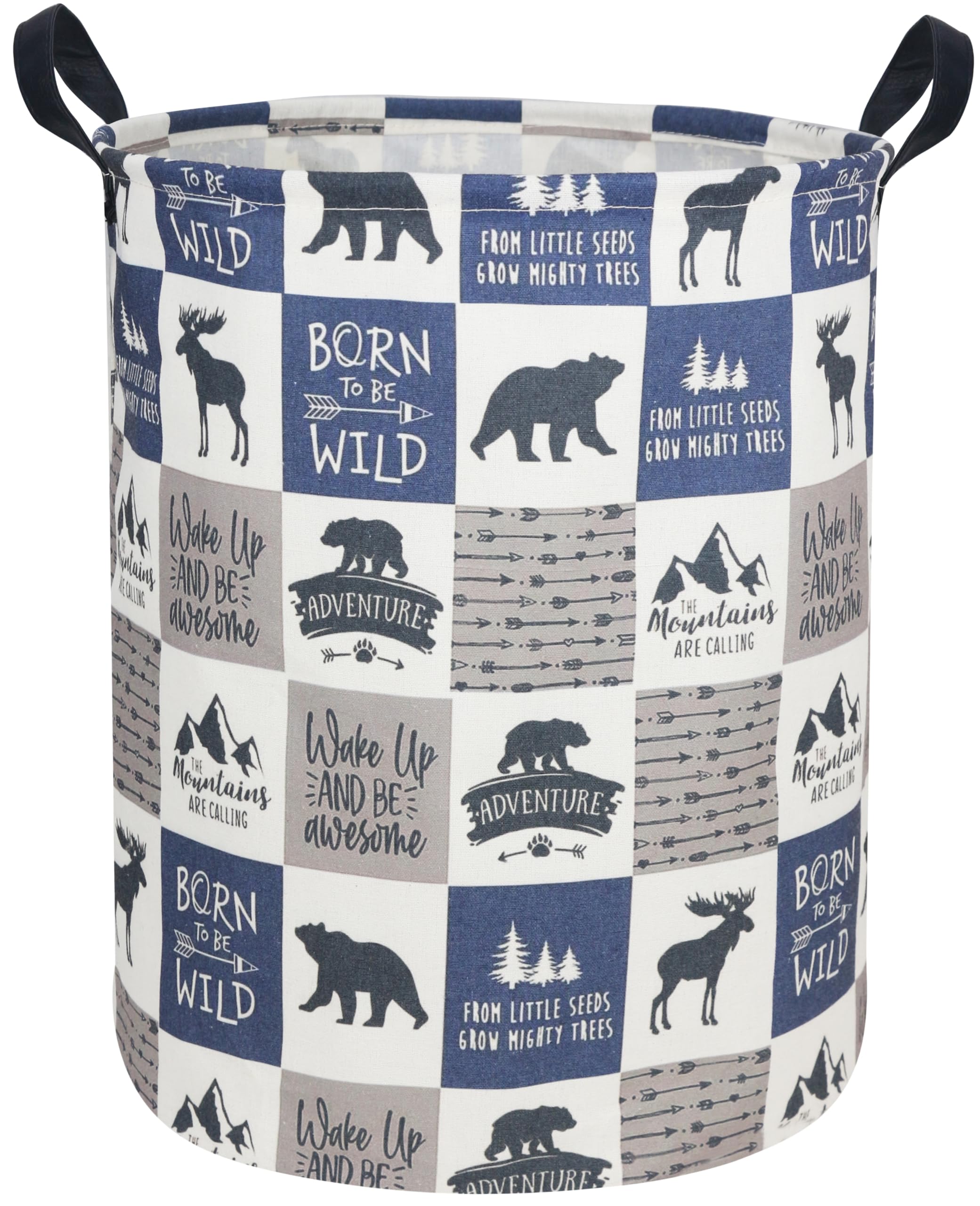 Sanjiaofen bear laundry hamper with collapsible design for space-saving storage.