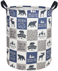 Sanjiaofen bear laundry hamper with collapsible design for space-saving storage.