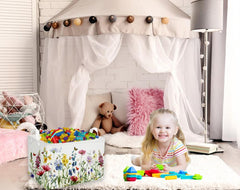 Sanjiaofen butterfly-handles storage bin easy carry and decor