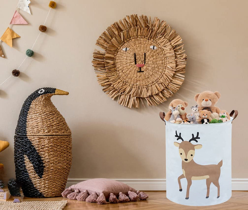 Sanjiaofen kids laundry basket deer nursery-decor adds playful charm while organizing essentials.