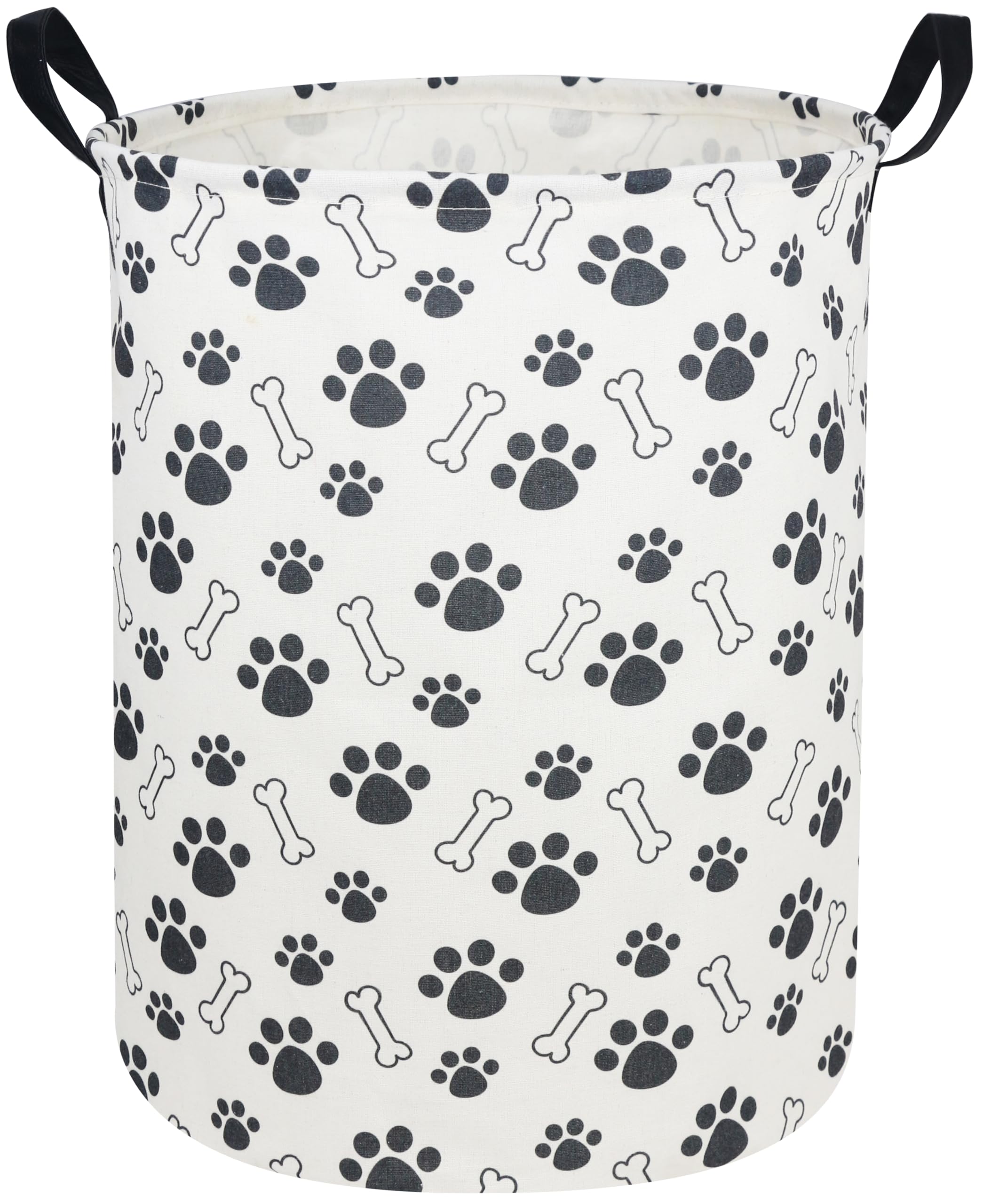 Sanjiaofen dog paw pattern laundry hamper for toy and clothing storage.