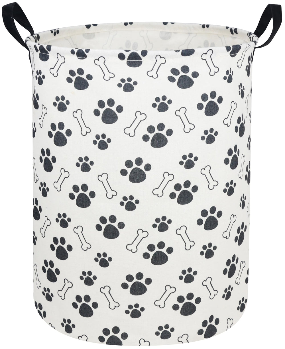 Sanjiaofen dog paw pattern laundry hamper for toy and clothing storage.
