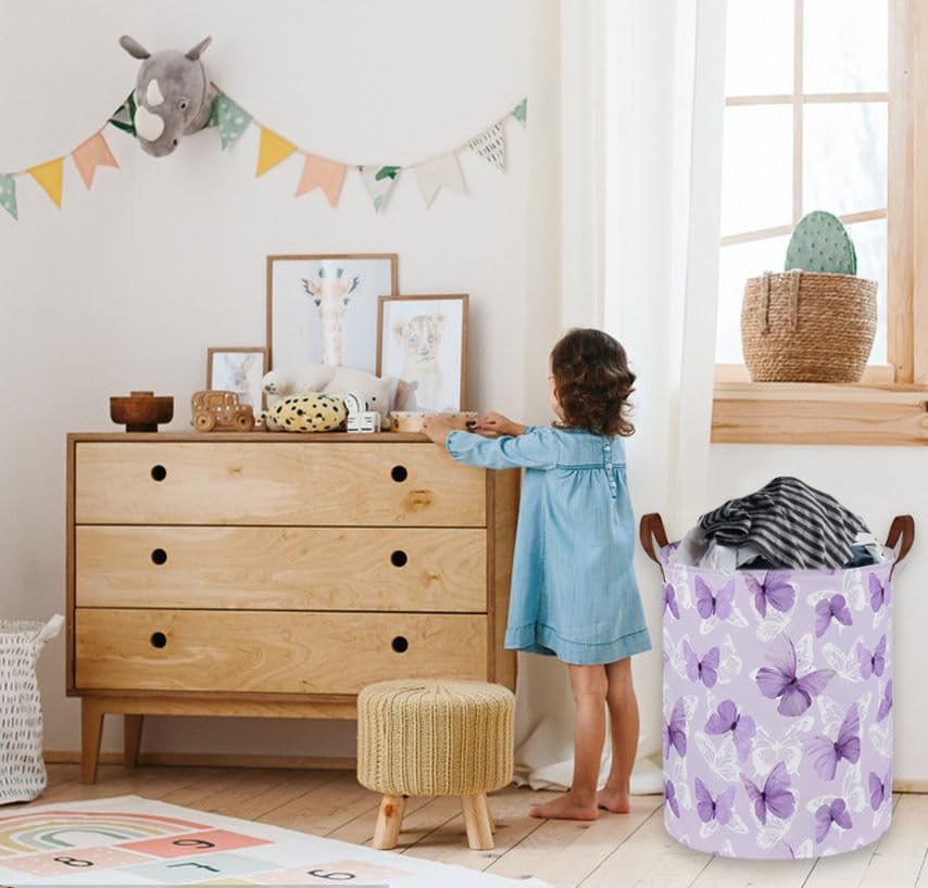 Sanjiaofen butterfly hamper dual handles—move bins easily.