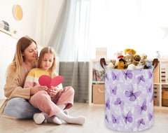 Sanjiaofen butterfly hamper front view with handles—easy transport.