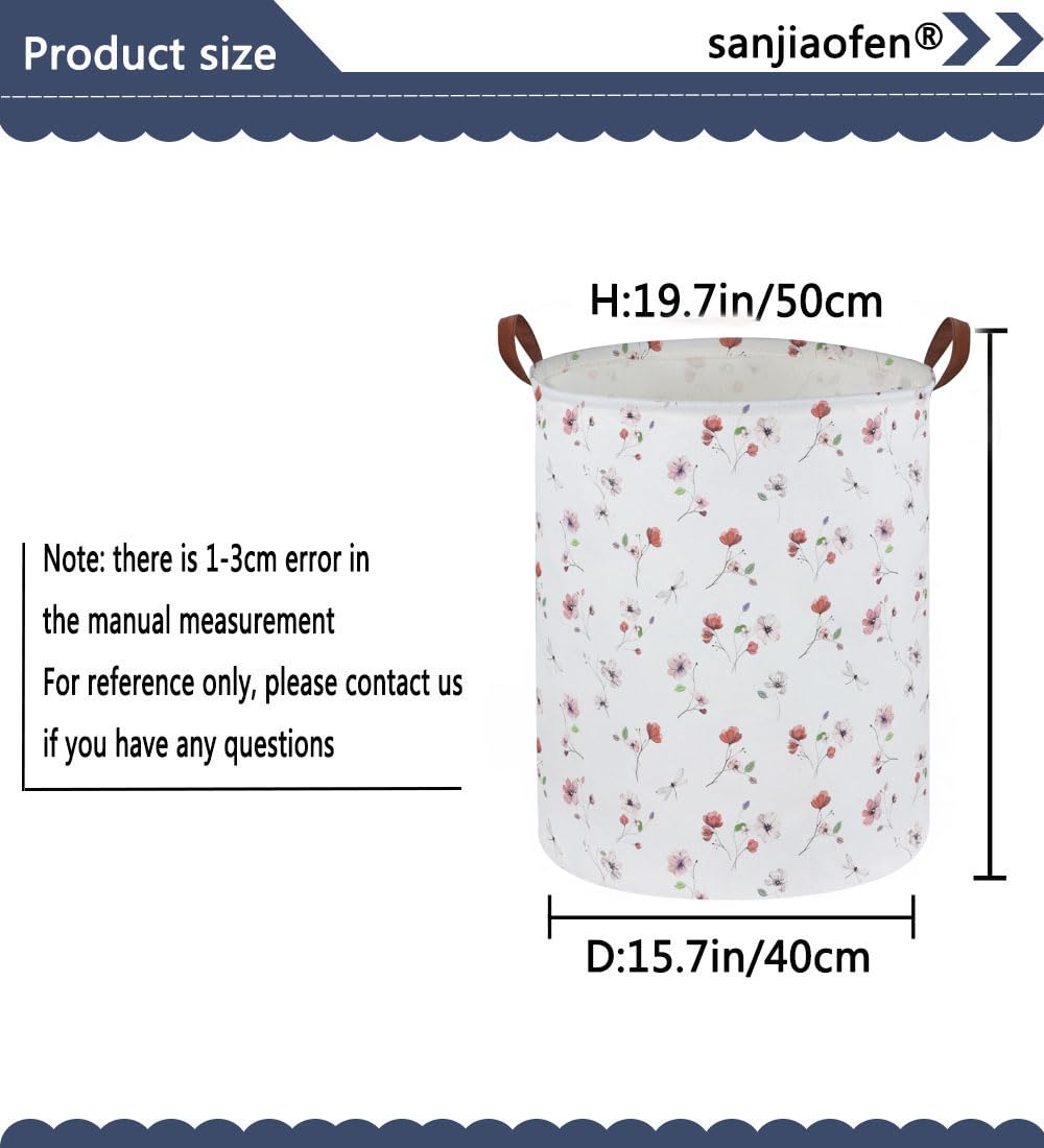Sanjiaofen Kids Laundry Hamper material close-up shows linen-cotton fabric and waterproof inner