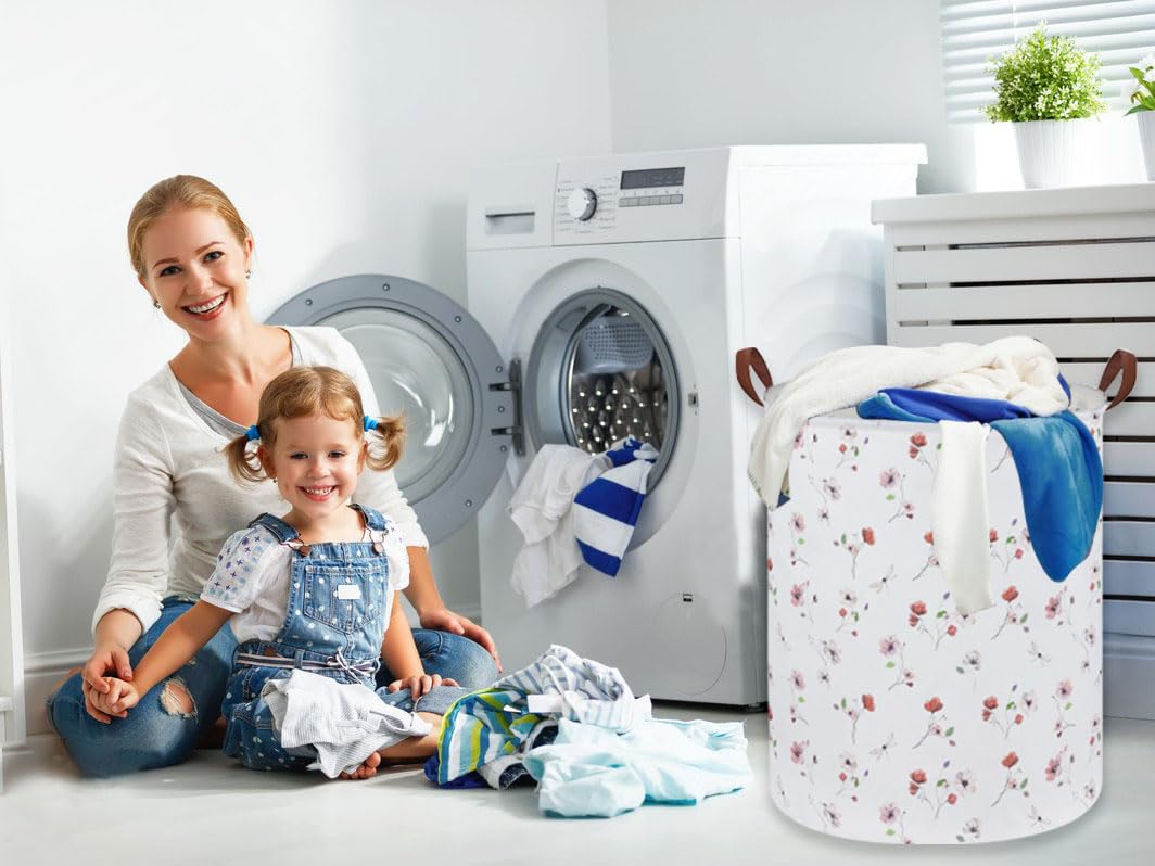 Sanjiaofen Kids Laundry Hamper two-handles design enables easy transport from room to room