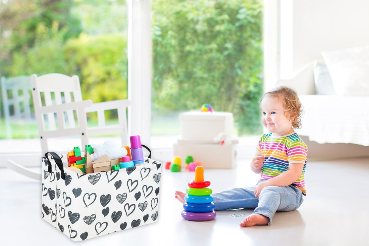 Sanjiaofen kids room decor basket organized for books and toys.