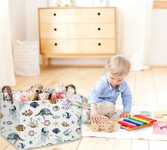 Sanjiaofen Ocean basket open top showing spacious storage for clothes and books
