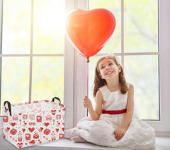 Sanjiaofen pink envelope design bin adds charm to bedrooms or living spaces.