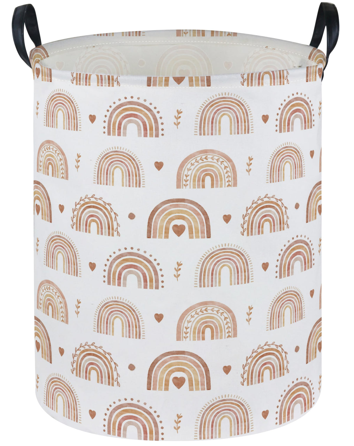 Sanjiaofen Rainbow Laundry Hamper exterior for stylish home decor and organization.