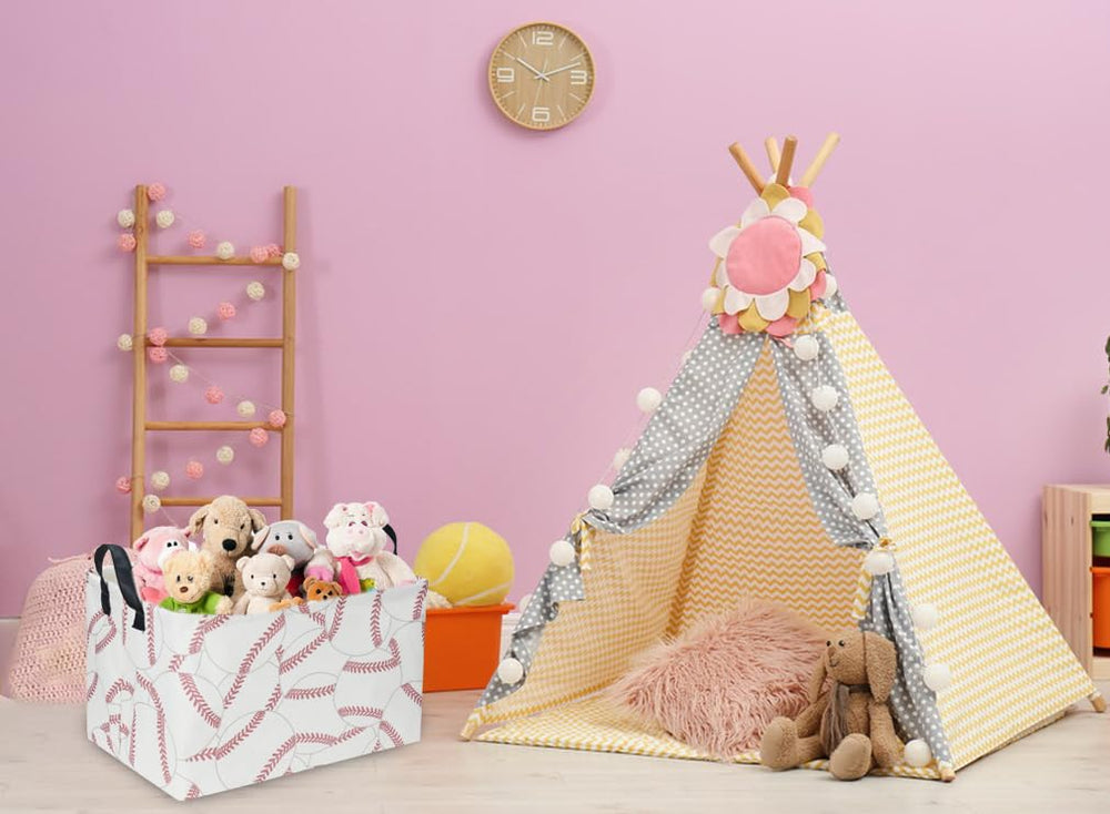 Sanjiaofen kid-room basket collapses easily for quick storage when not in use