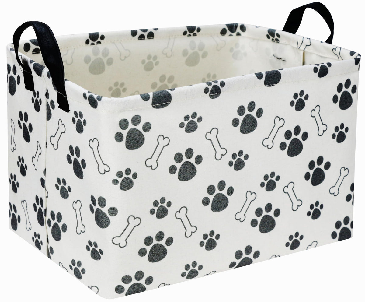 Sanjiaofen rectangular dog basket full view showing spacious storage and handles