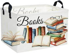 Sanjiaofen rectangular kids basket in the bedroom with easy-carry handles for toys.
