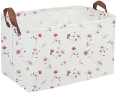 Sanjiaofen rectangular kids basket front view shows roomy storage for toys and books