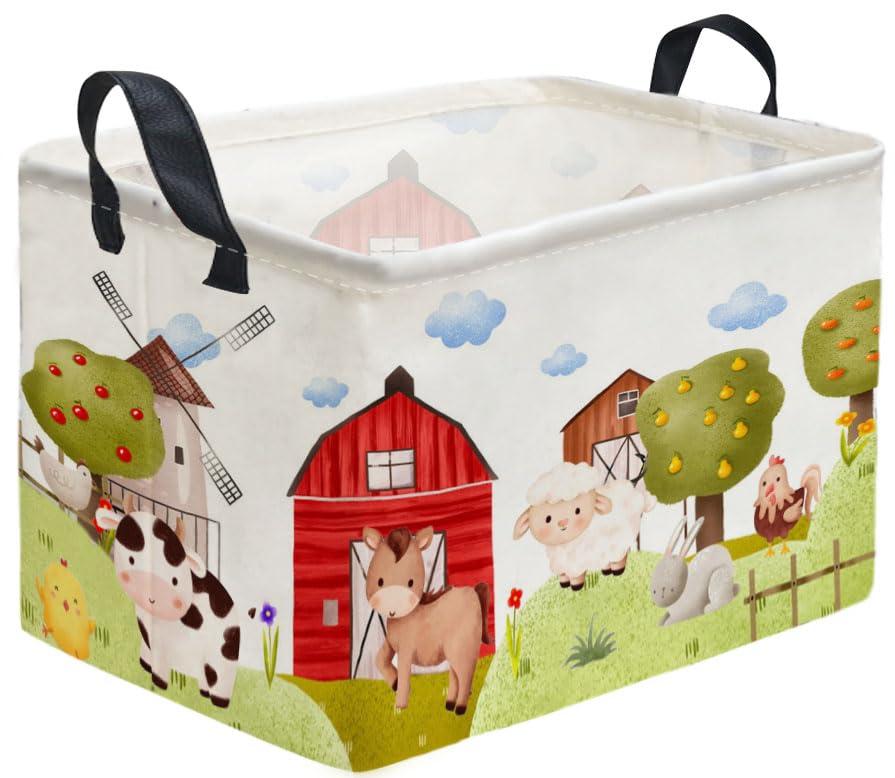 Sanjiaofen rectangular kids basket pattern-1 showcases playful storage design for toys