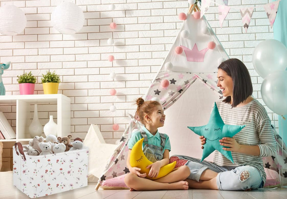Sanjiaofen rectangle kids basket pattern design adds decor-friendly storage to any room