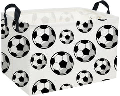 Sanjiaofen rectangular soccer basket with open top showing roomy toy storage for kids