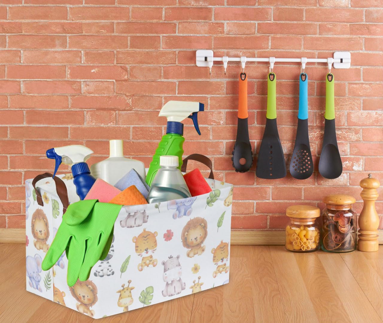 Sanjiaofen storage bin in a kids room ready for tidy playtime
